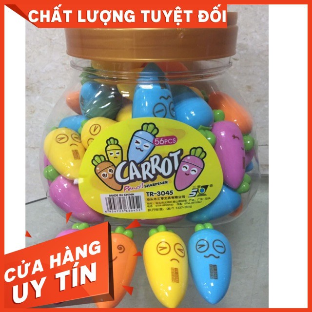 Gọt bút chì cà rốt cảm xúc