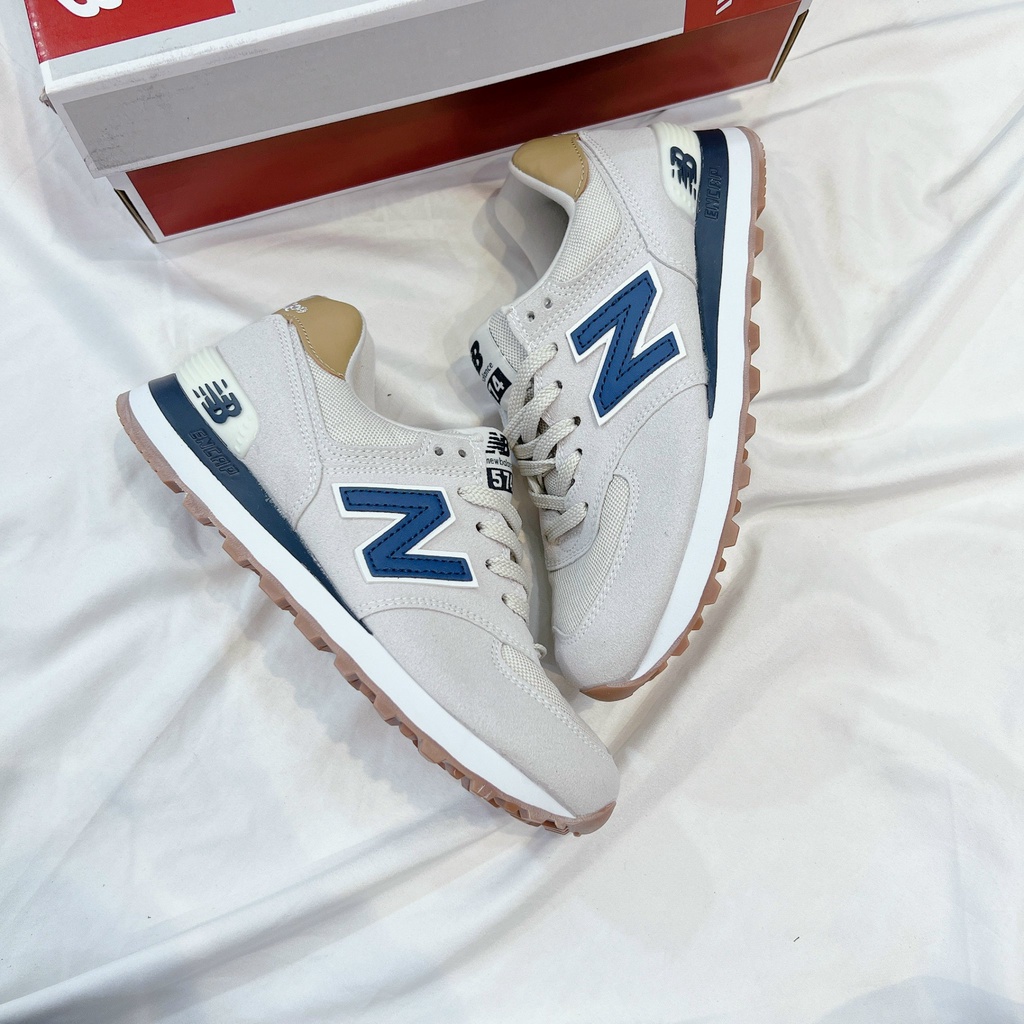 Giày NB 574 Classic Grey Blue- Xanh than Bản Cao cấp | BigBuy360 - bigbuy360.vn