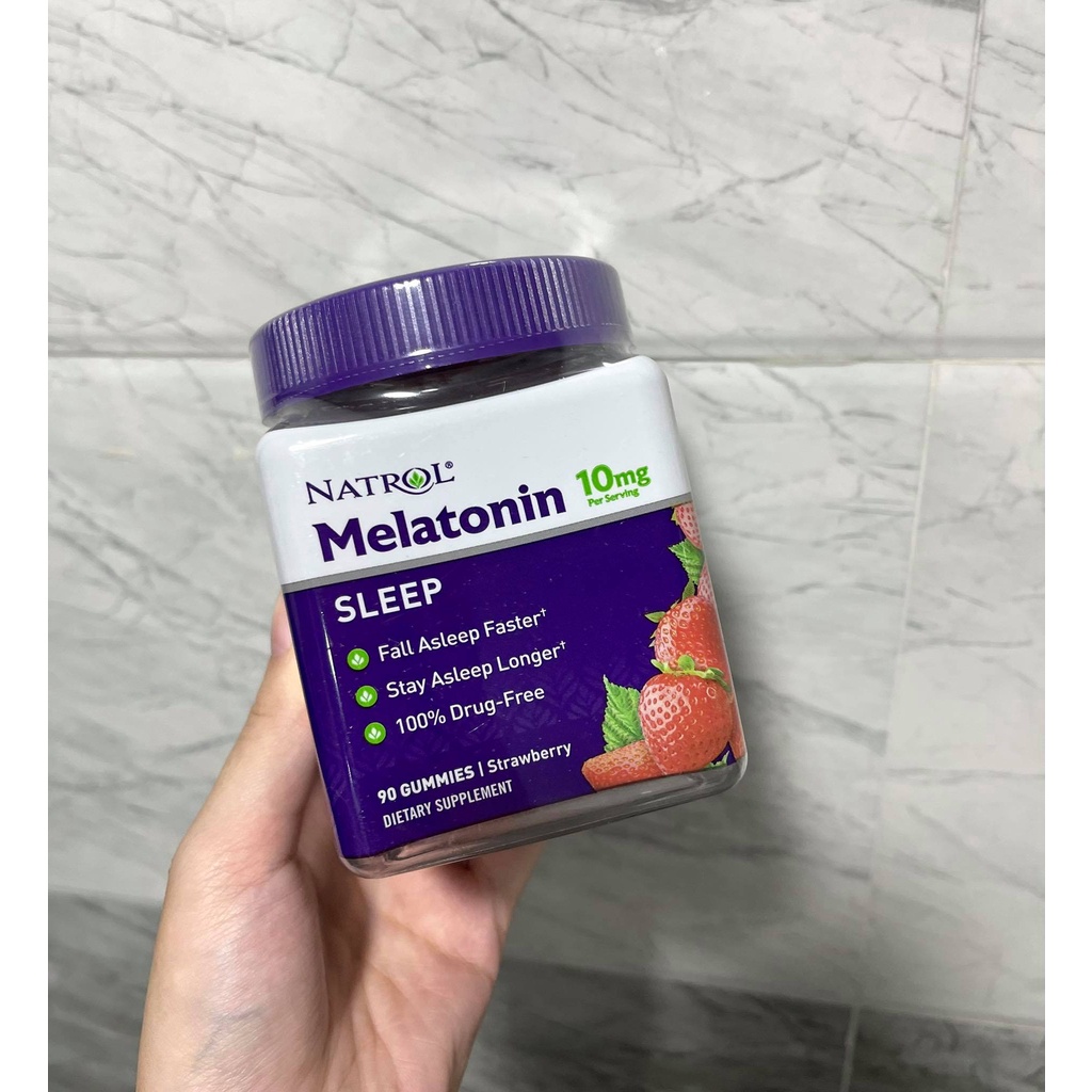 Kẹo ngủ Melatonin 5mg 10mg 90v