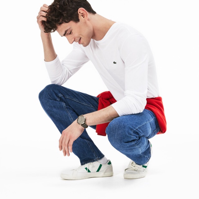 Áo thun dài tay giữ nhiệt nam cổ tròn - chất liệu cotton co giãn 4 chiều - 2 màu : Trắng - Đen - mã dính | BigBuy360 - bigbuy360.vn