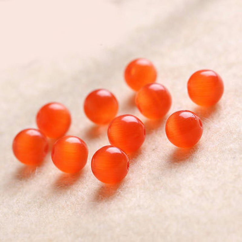 Đá Mắt Mèo 4A Tự Nhiên Màu Cam