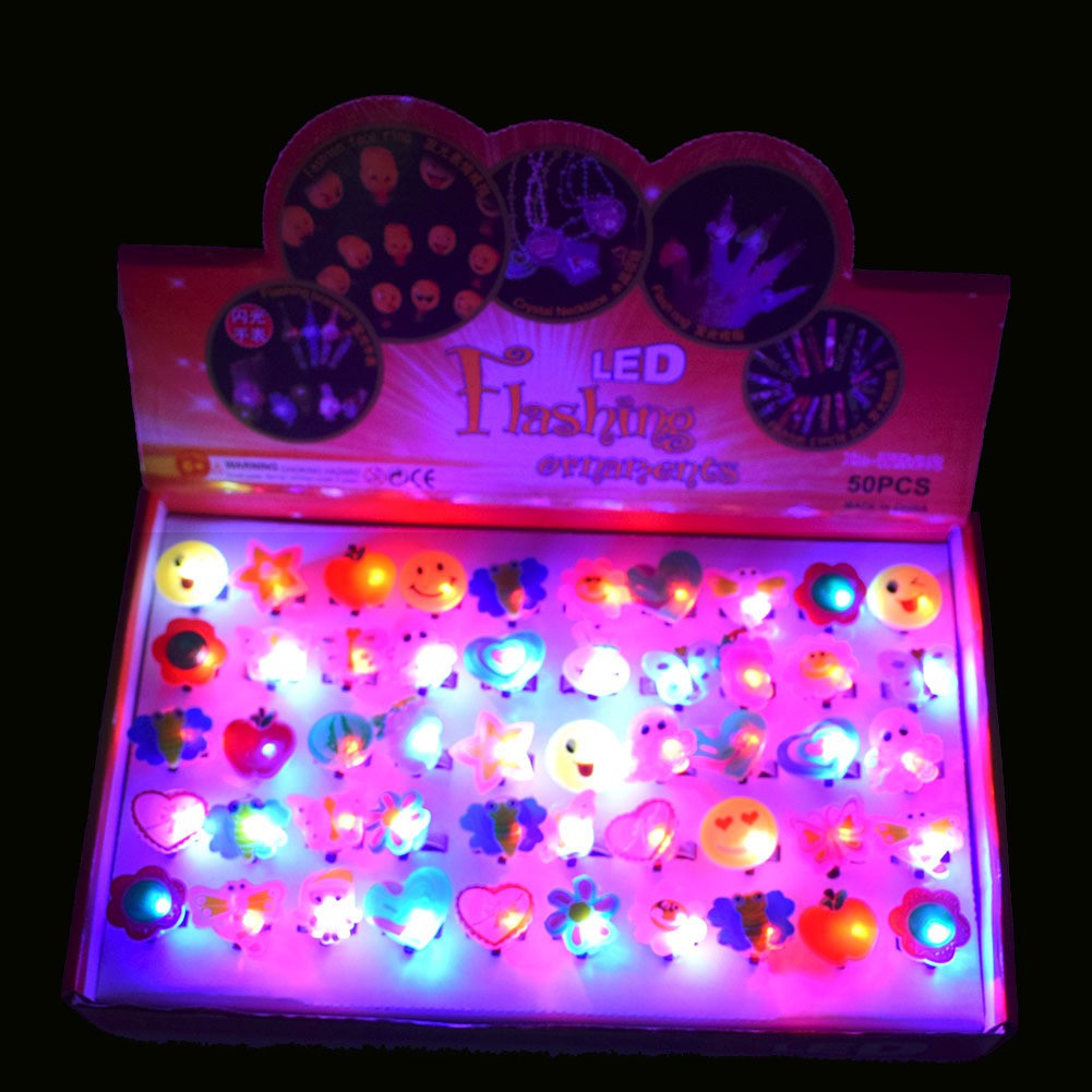 Đồ chơi nhẫn phát sáng sắc màu cực đẹp