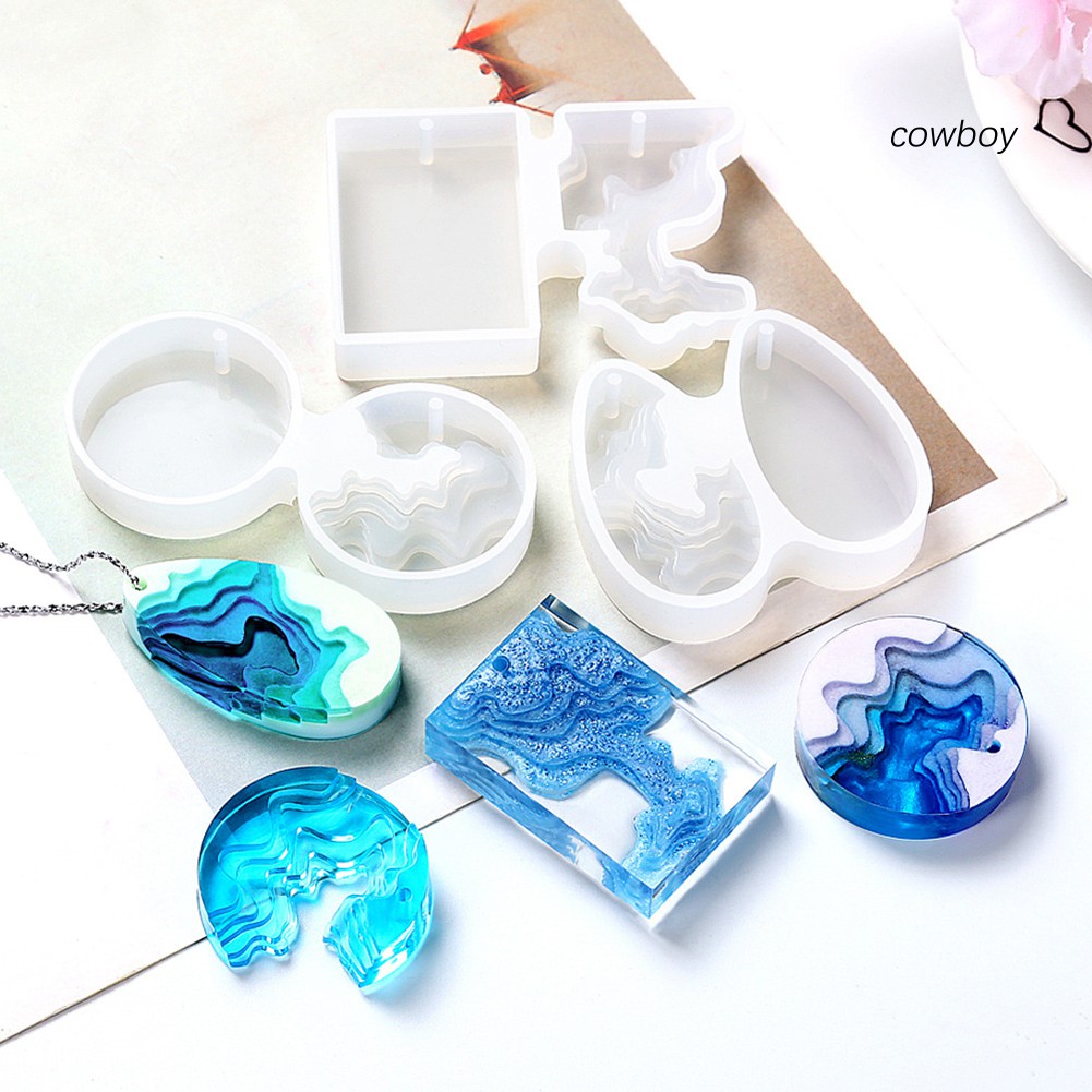 Set 3 Khuôn Silicone Hình Giọt Nước Dùng Để Làm Đồ Trang Sức Thủ Công