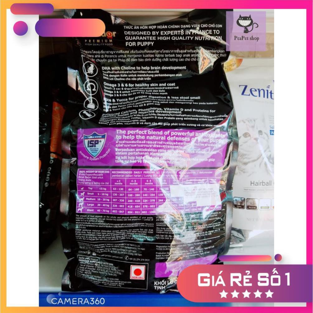 [GIẢM GIÁ] HOT Thức ăn cho chó con Ganador vị Sữa và DHA - Ganador Puppy milk with DHA 3kg