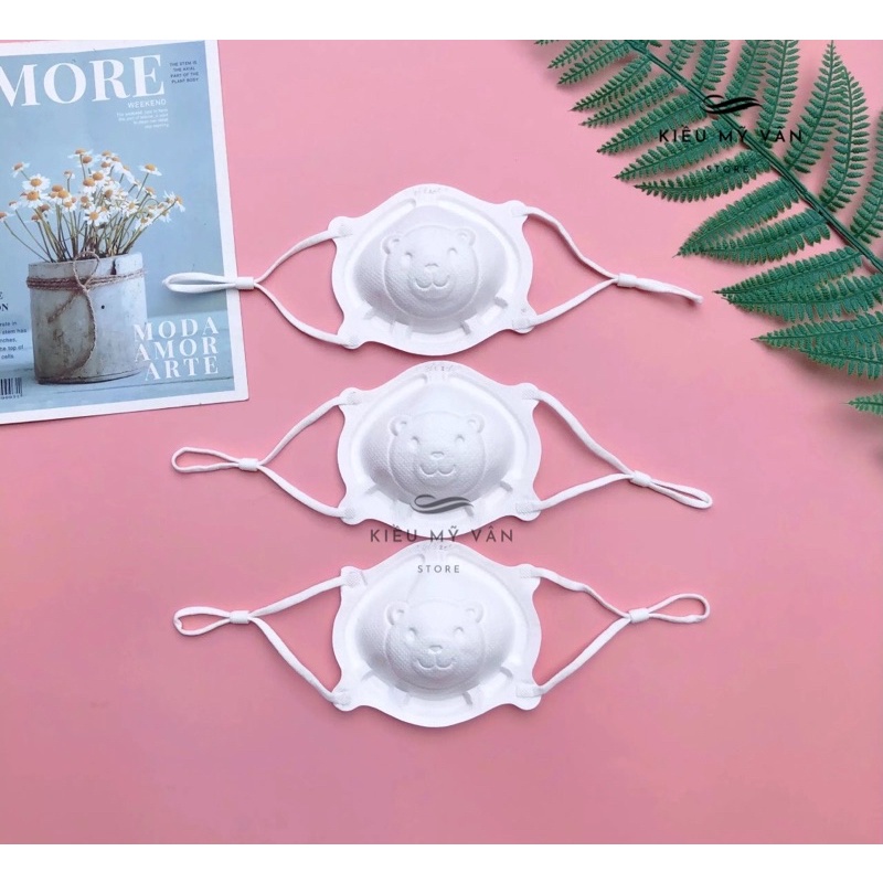 Khẩu Trang Gấu Uni công nghệ Hàn Quốc dành cho trẻ sơ sinh 0-18tháng, Set 15 cái