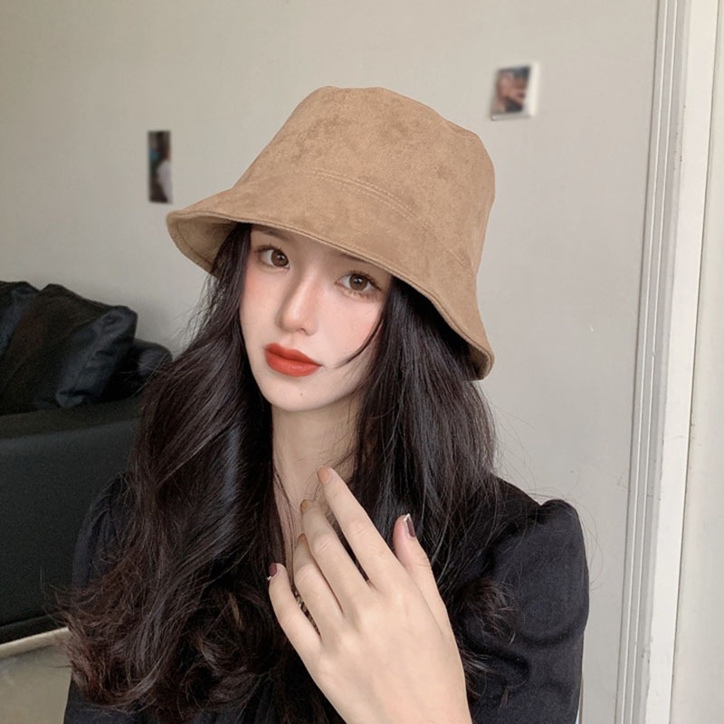 Mũ bucket màu trơn 56-58cm cho nam nữ