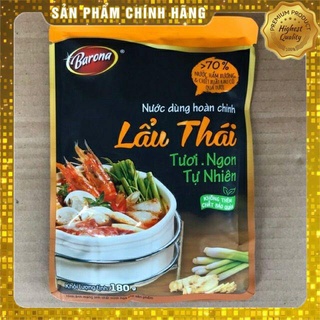 Nước dùng hoàn chỉnh Barona Lẩu Thái / Lẩu Kim Chi 180g