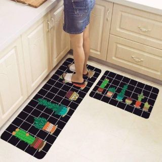Combo thảm nhà bếp hình cây xương rồng 165k ( 2 tấm) 40× 60 và 40 × 120