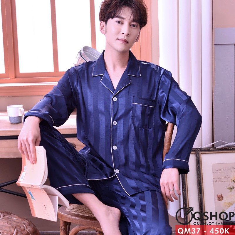 [SALE] BỘ ĐỒ NGỦ PIJAMA NAM CAO CẤP QM37