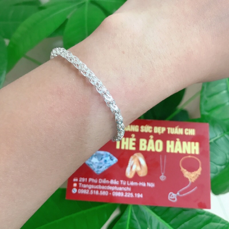 SIÊU SALE Lắc Tay Bạc Nữ, Kiểu Dáng Dây Mềm Thanh Lịch, Trẻ Trung