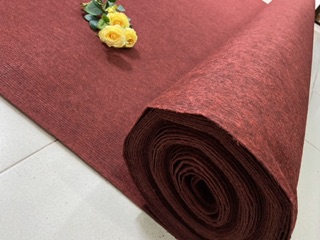 Thảm trải sàn nỉ đỏ đô sọc khổ 2m
