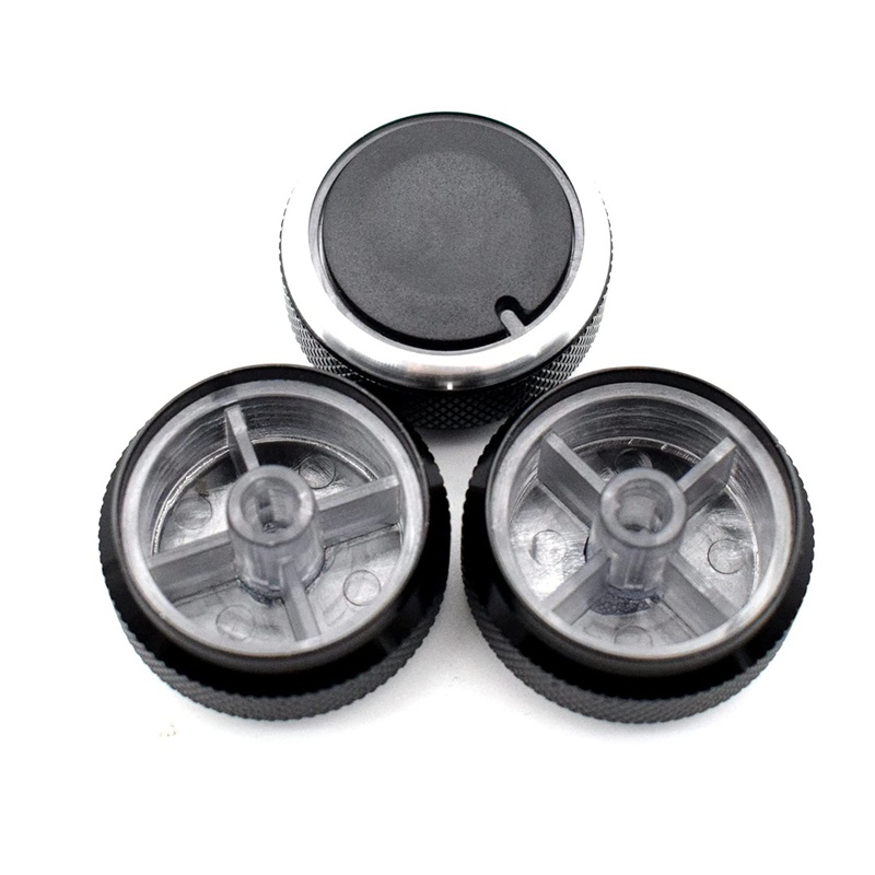 Bộ 3 Nút Vặn Điều Khiển Nhiệt Độ Điều Hòa Không Khí Cho toyota tacoma platz vios vitz yaris echo scion x Đen
