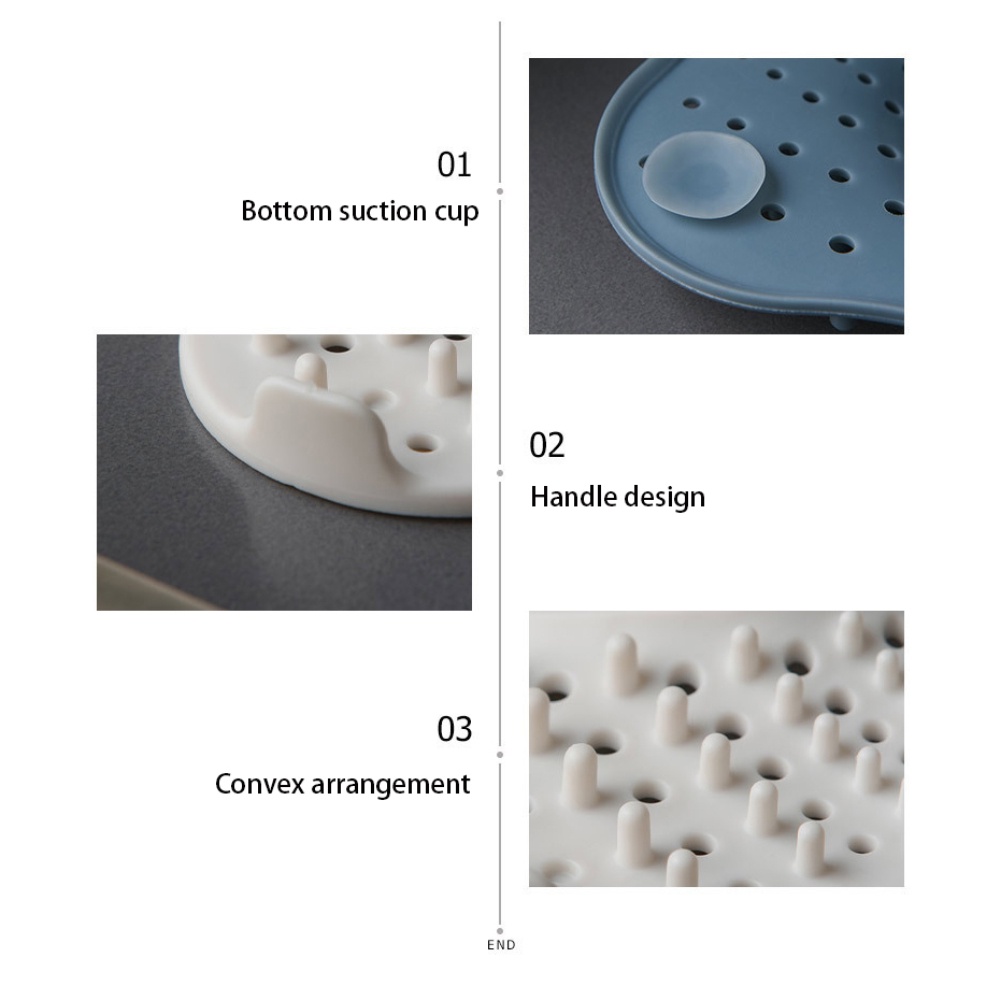Nắp silicone đậy cống thoát nước chống nghẽn cho nhà bếp/phòng tắm