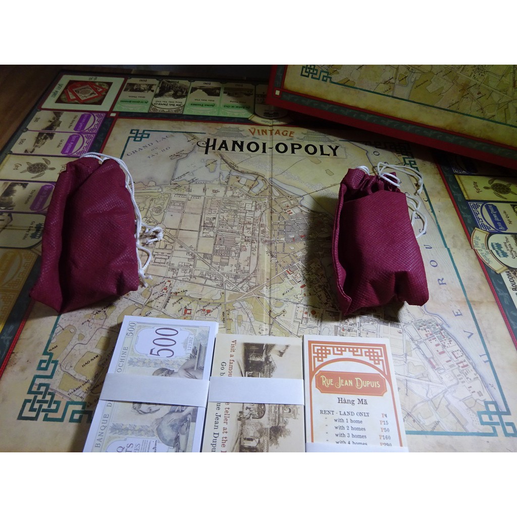 TRÒ CHƠI BOARD GAME MONOPOLY HÀ NỘI PHIÊN BẢN 1900S