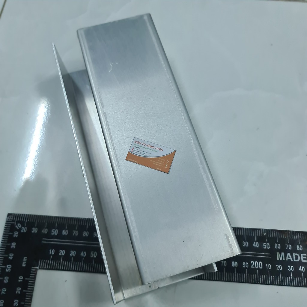 Combo 2 hộp Nhôm làm máy cơ 18D718 - 24D718. Nhôm dày 2,5 Li Dài 25cm Làm máy 2 vế. Nhôm hộp gập chữ U giải nhiệt nhanh