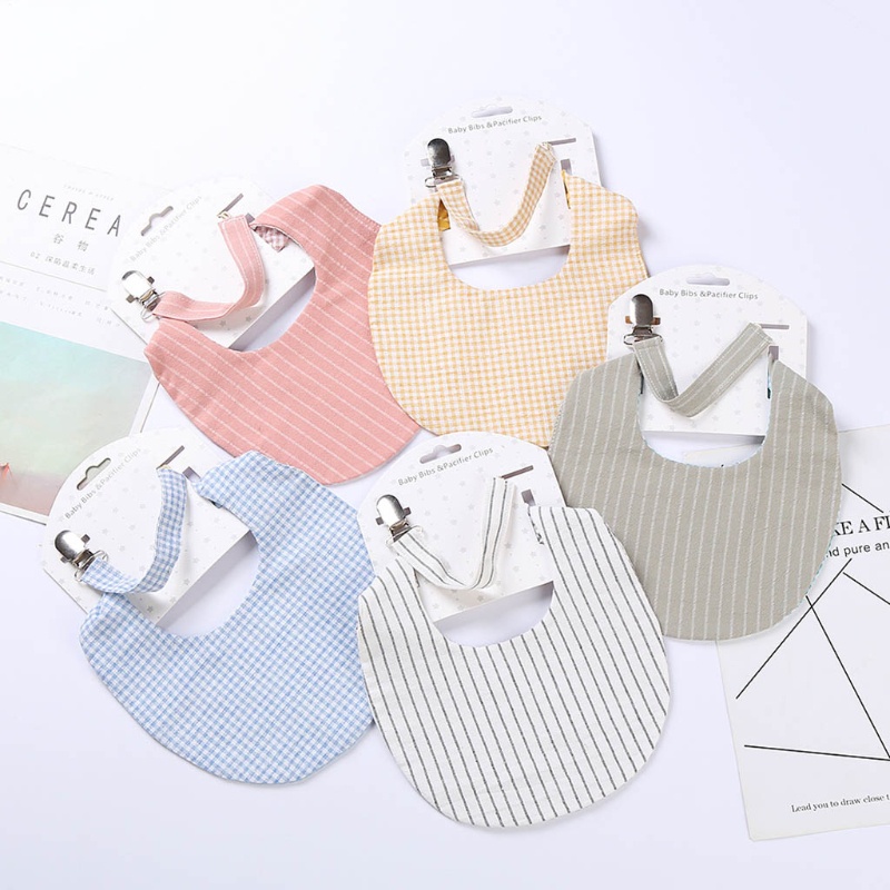 Yếm Ăn Cotton Hai Mặt Mềm Mại Thoải Mái Có Thể Tháo Rời Cho Bé Trai Và Gái