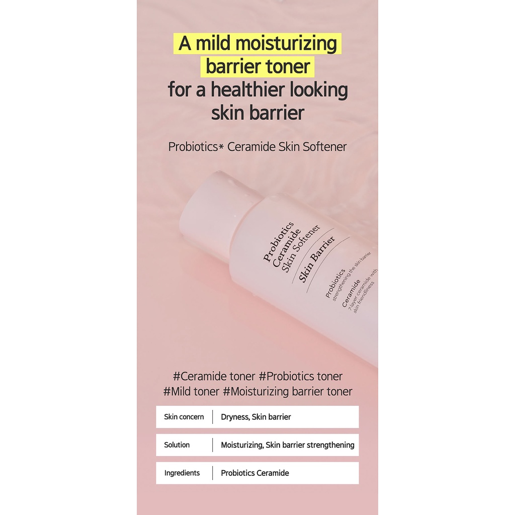 Mamonde Probiotics Ceramide Skin Softener / Emulsion / Cream / Intense Cream - Moisturizing, Skin Barrier Strengthening & Sensitive