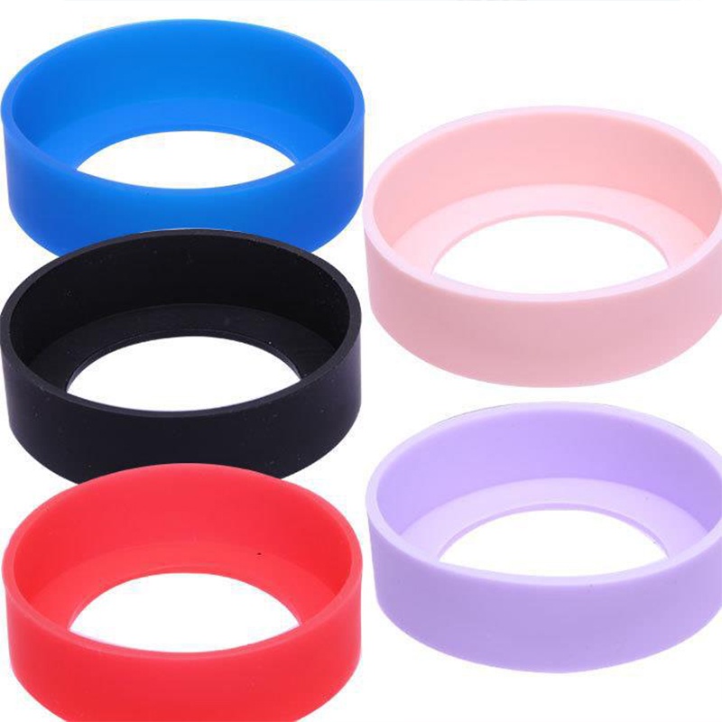 1 Vỏ Bọc Đế Cốc Giữ Nhiệt Bằng Silicon Tiện Dụng