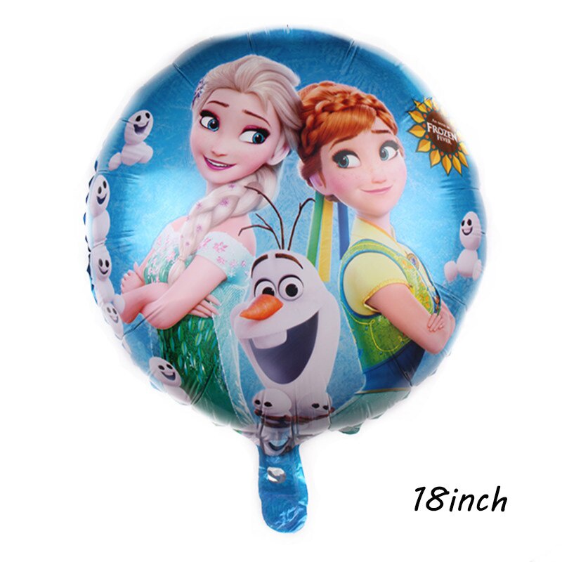 Bong bóng lá nhôm hai mặt hình công chúa Elsa Anna trang trí tiệc sinh nhật cho bé