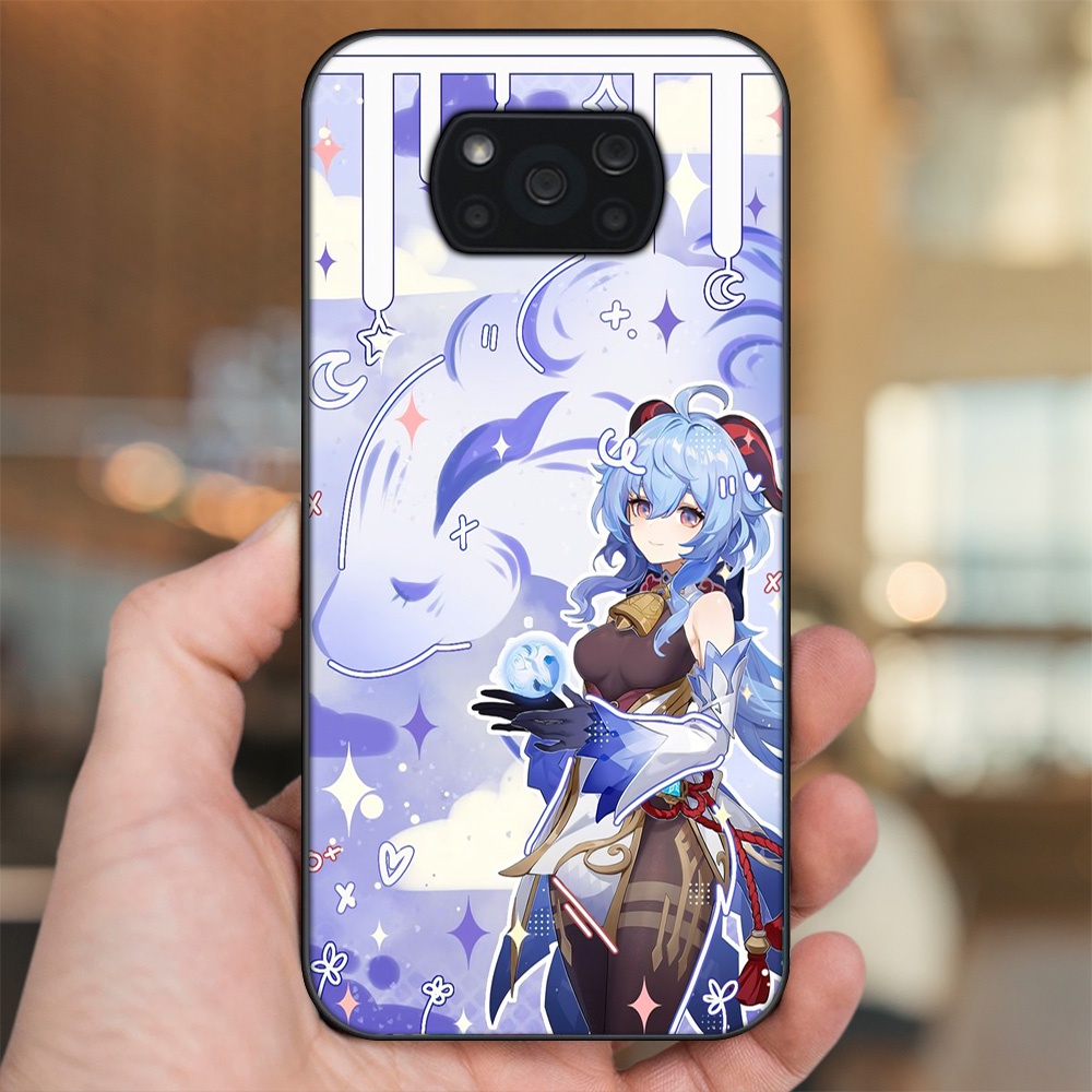 Ốp lưng Xiaomi Poco X3, Poco X3 Pro, Poco X3 NFC viền đen in hình Ganyu Genshin Impact