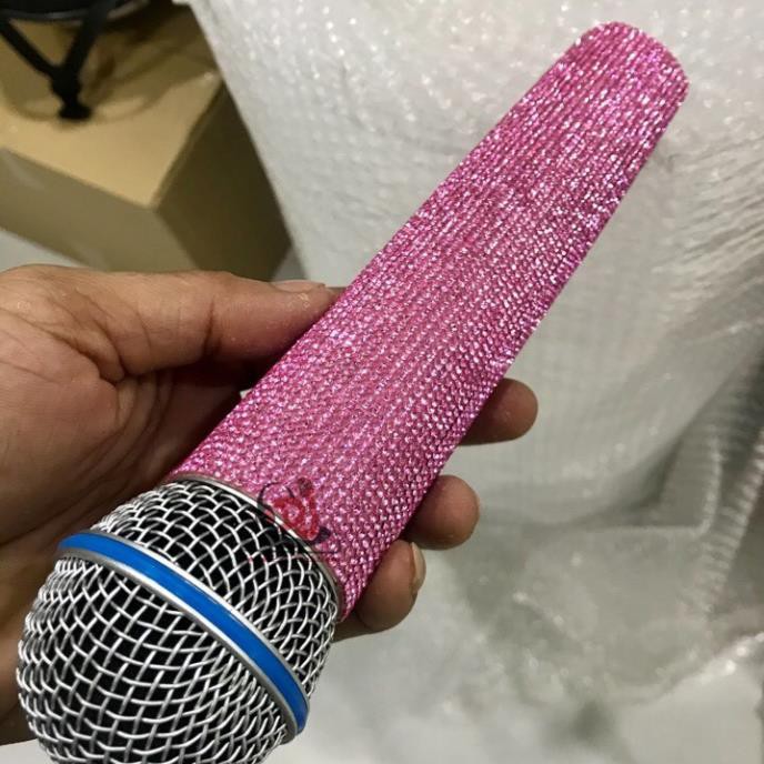 Áo micro kim tuyến, vỏ áo mic, vỏ bọc micro, micro bolero, microphone, mic karaoke, mi rô không dây, mic tphcm, micro