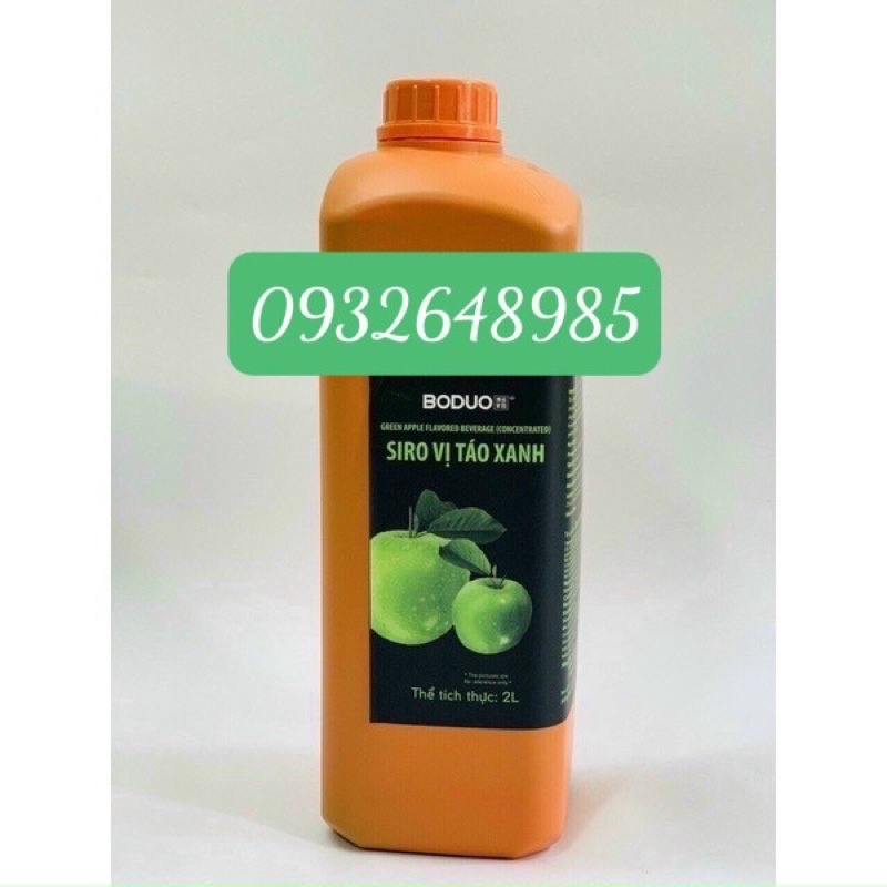 Syrup  vị táo xanh 2 lít