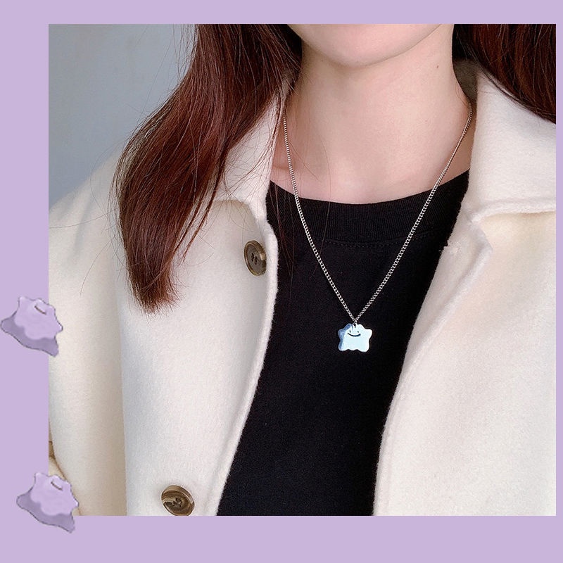 Dây chuyền Quái vật nhỏ dây xương rắn Bạc Ula Boutique đơn giản phong cách Unisex Hàn Quốc DC7