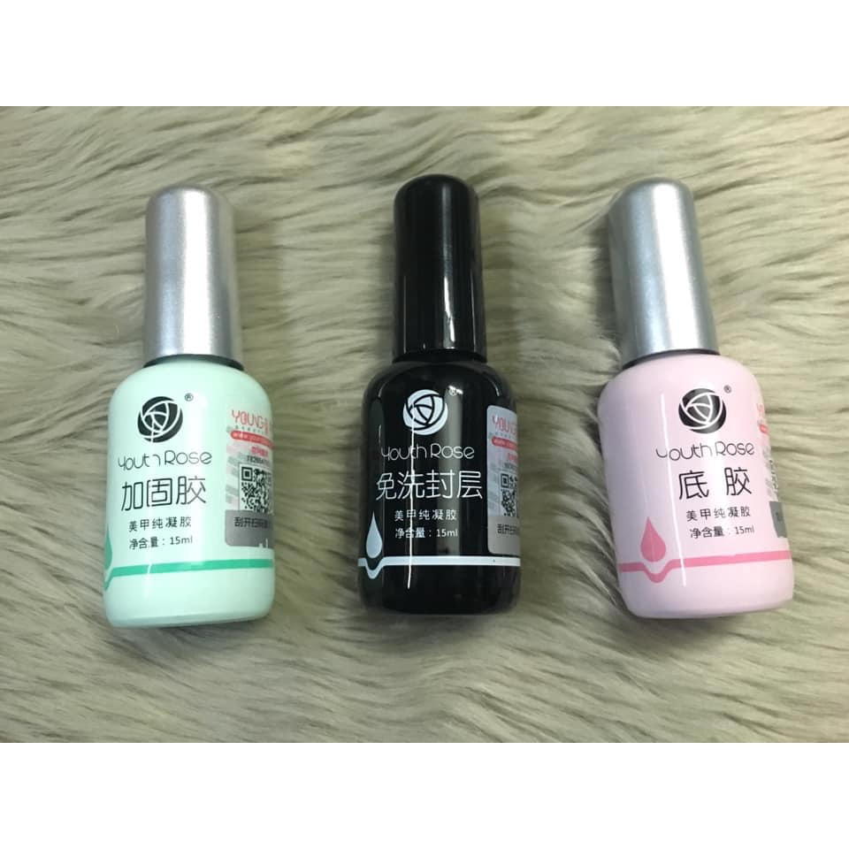 Sơn gel Top, liên kết và cứng móng Hoa Hồng làm nail Shop hoangnam