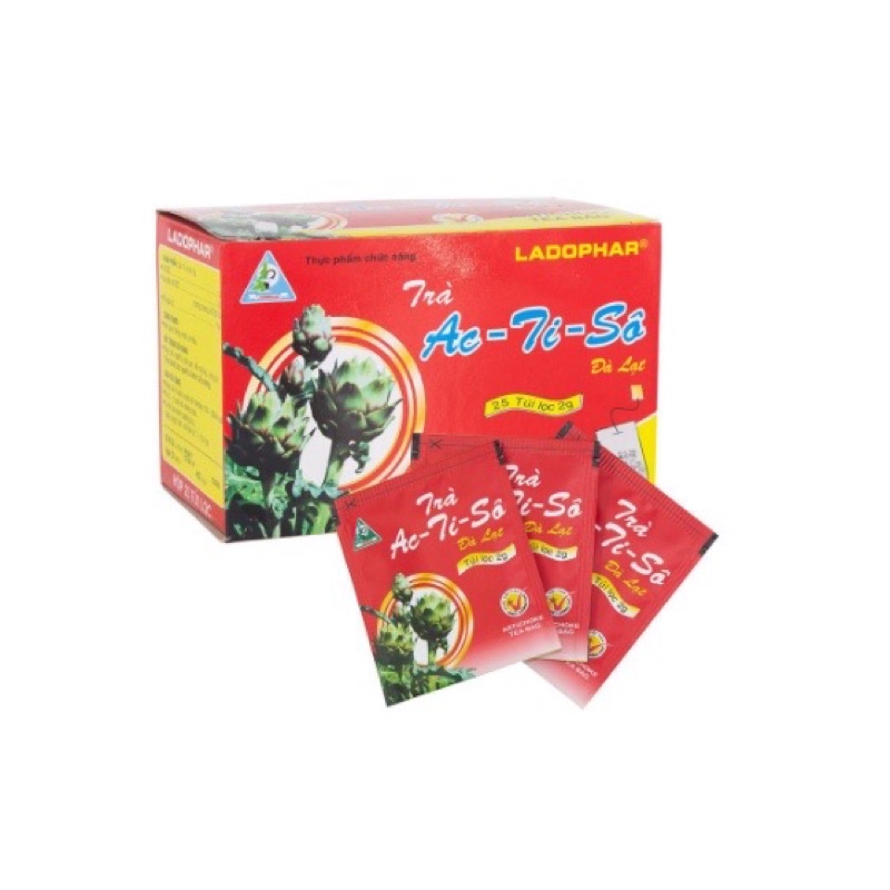 Trà Actiso LADOPHAR mát gan , lợi tiểu hộp 20 túi lọc