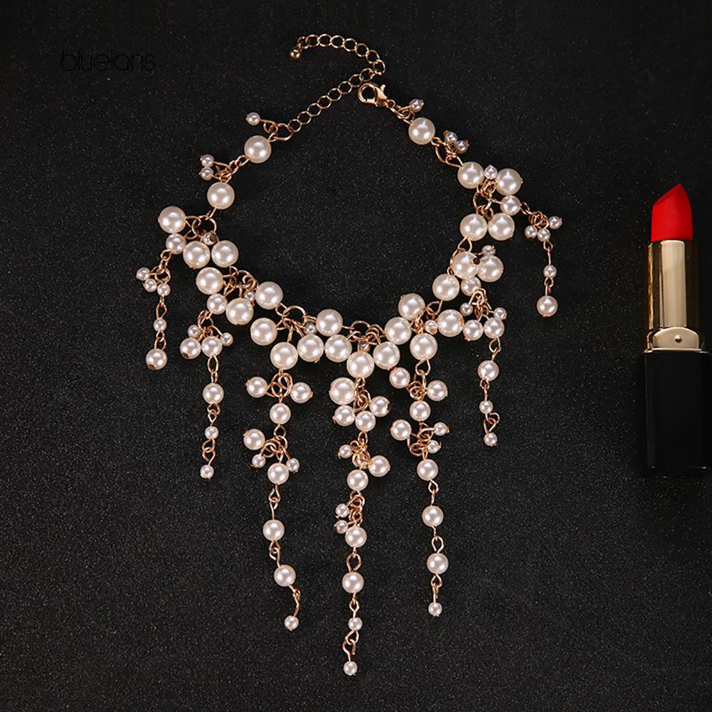 Vòng Tay Đính Ngọc Trai Nhân Tạo Thời Trang Dành Cho Nữ