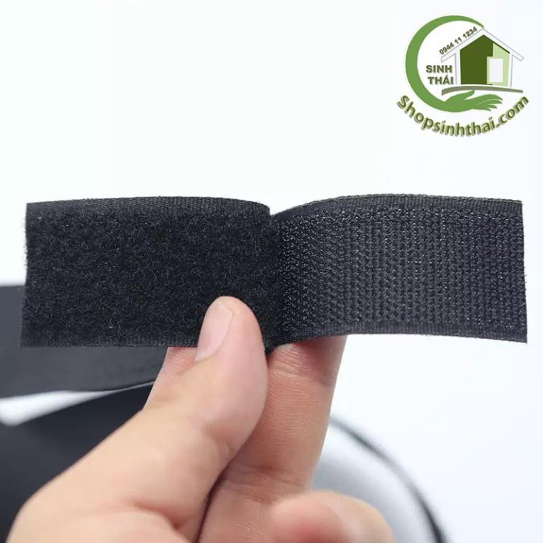 Miếng dán vải 2 mặt dán giày, túi xách - dính gai dán Xé, Băng gai dính, khóa nhám gai khổ rộng 2cm - chọn màu