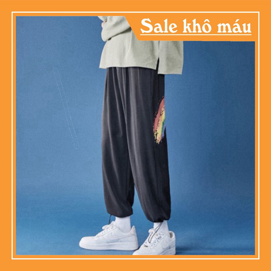 Quần Jogger unisex thể thao Cầu vồng phong cách Hàn Quốc siêu hot-SP7 | BigBuy360 - bigbuy360.vn
