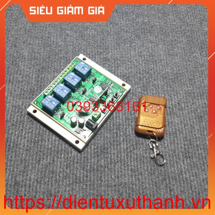 Bộ mạch điều khiển từ xa qua RF 315MHz 4 kênh