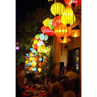 Đèn lồng Hội An 45cm trang trí nhà, cửa hàng