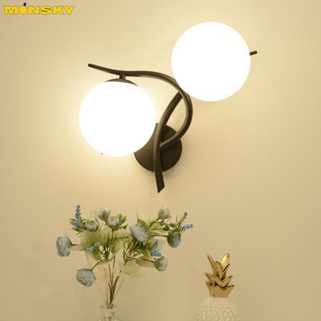 Đèn tường MONSKY CORBIN kiểu dáng độc đáo trang trí nội thất hiện đại - kèm bóng LED chuyên dụng