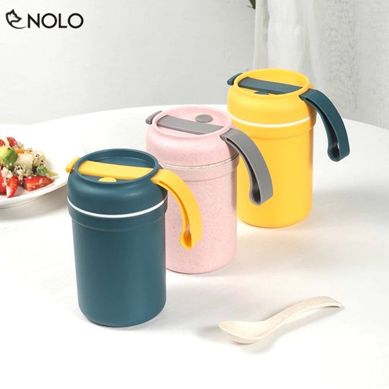 Ly Cốc Đựng Canh Soup Ngũ Cốc Chống Tràn Lúa Mạch 300ml