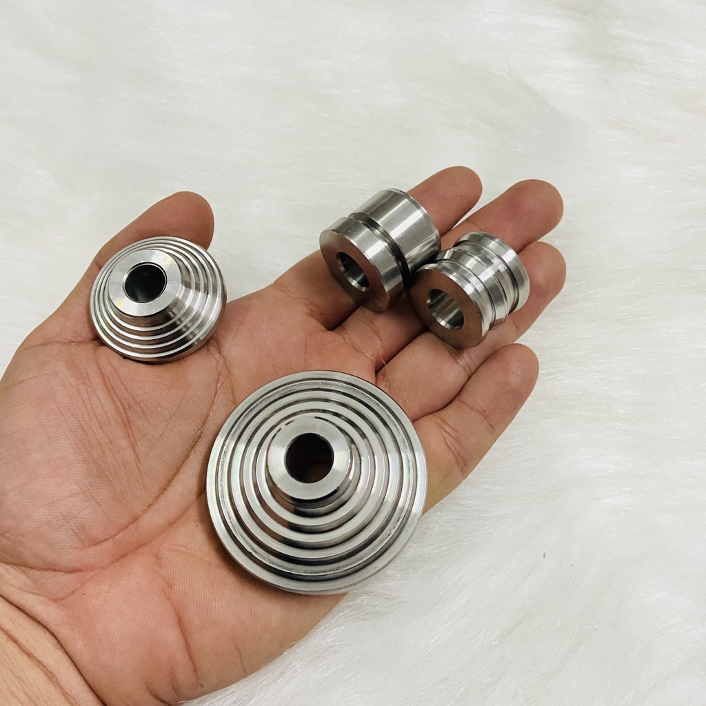Bộ chụp cóc công tơ mét kèm cục canh bánh trước sau inox 304 bao sáng bóng