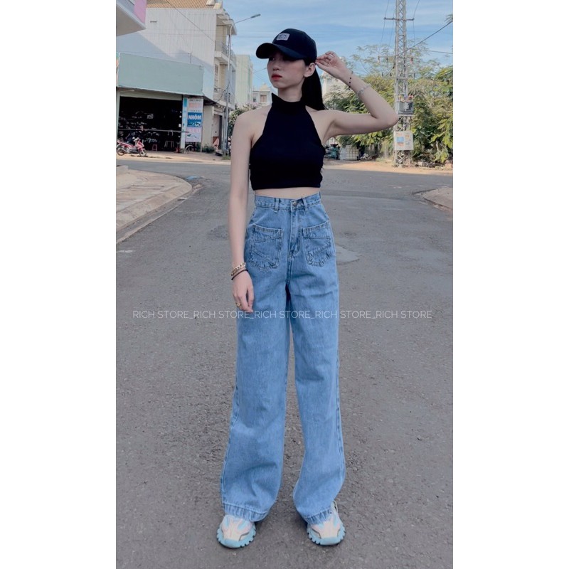 Áo yếm- Quần jean