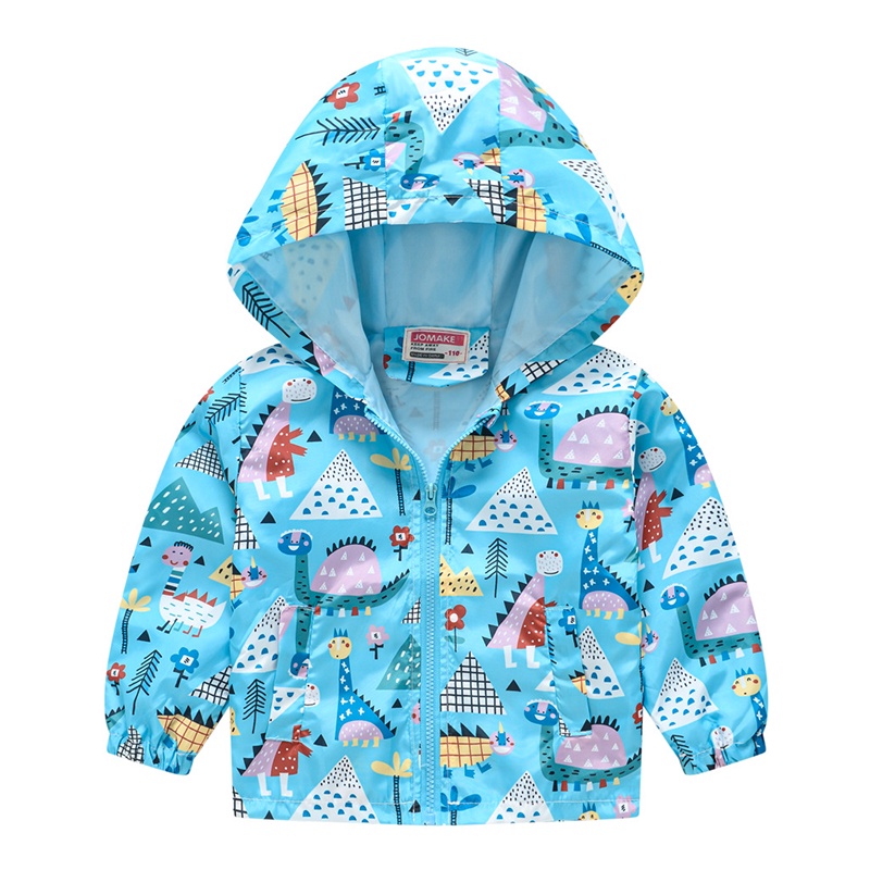 Áo Khoác Gió In Hoạt Hình Thời Trang Xuân Thu Cho Bé