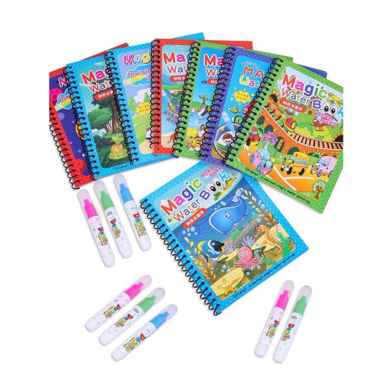 Tranh tô màu nước ma thuật_tranh mà thuật tái sử dụng