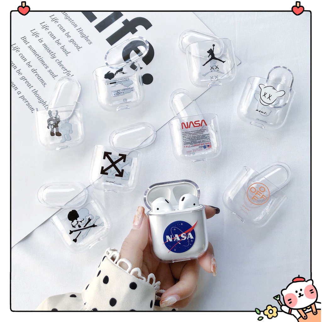 Hộp bảo vệ Airpods bằng nhựa cứng trong suốt