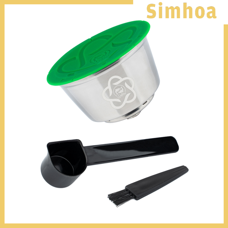 [SIMHOA]Metal Reusable Coffee Capsules Cup Coffee Pods for DolceGusto