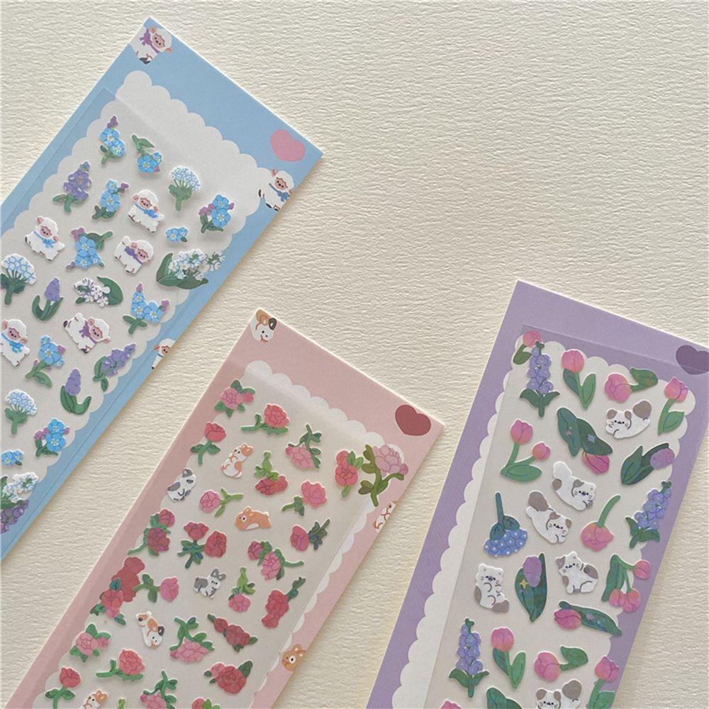 Sticker Dán Trang Trí Album Hình Hoa Hồng Dễ Thương