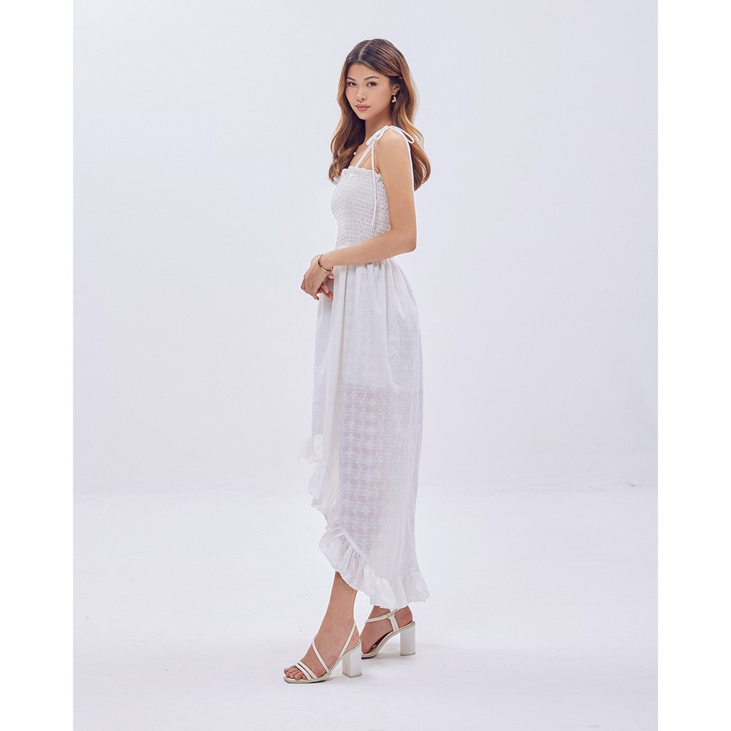 Đầm maxi SheByShj hai dây màu trắng - Mani Dress | BigBuy360 - bigbuy360.vn