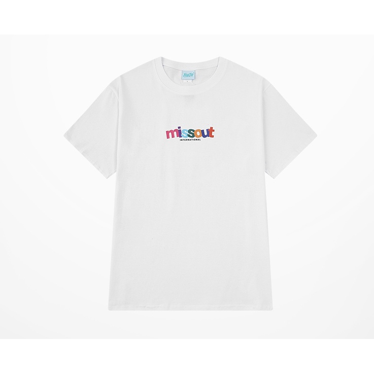 Áo thun phông nữ form rộng Familylove - Mẫu Unisex MISSOUT ColorFul Hot trend Cotton 100% cao cấp