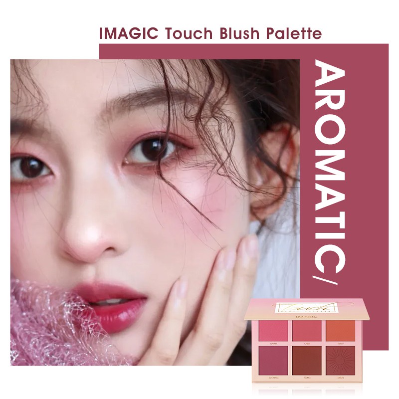 Phấn Má Hồng IMAGIC 6 Ô Màu Trang Điểm Quyến Rũ Chính Hãng Makeup Chuyên Nghiệp