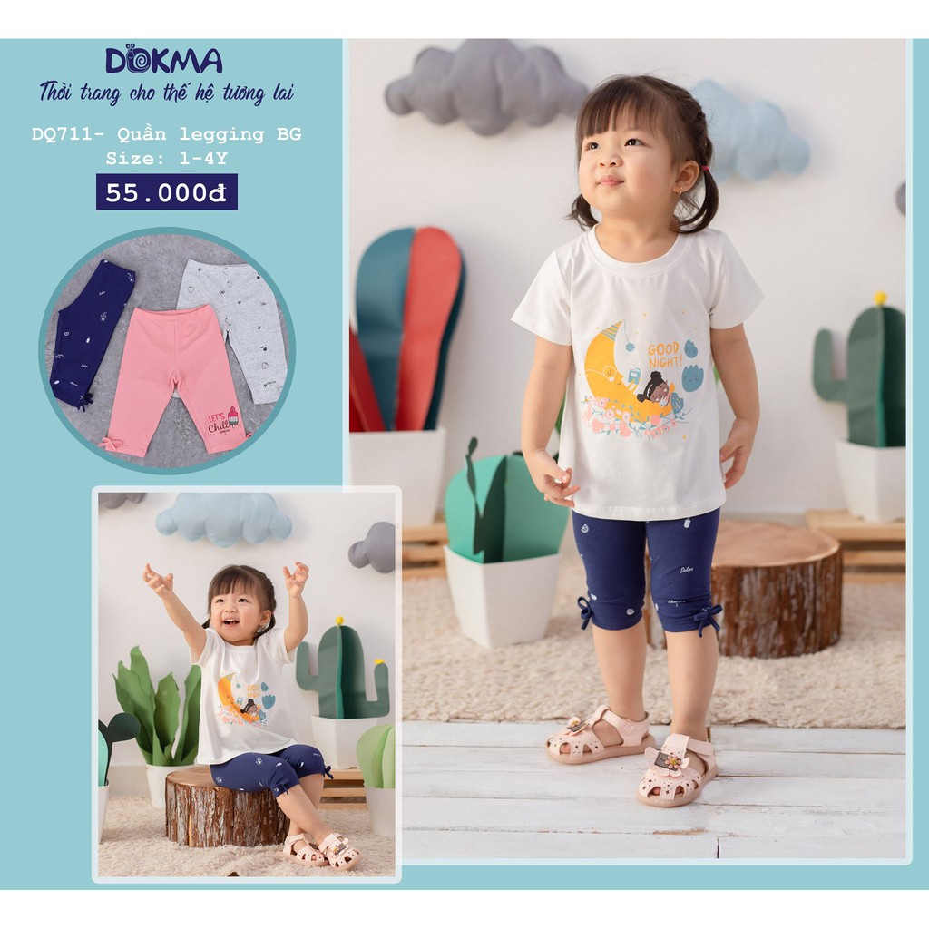 Quần legging bé gái Dokma DQ711 (1-4 tuổi)