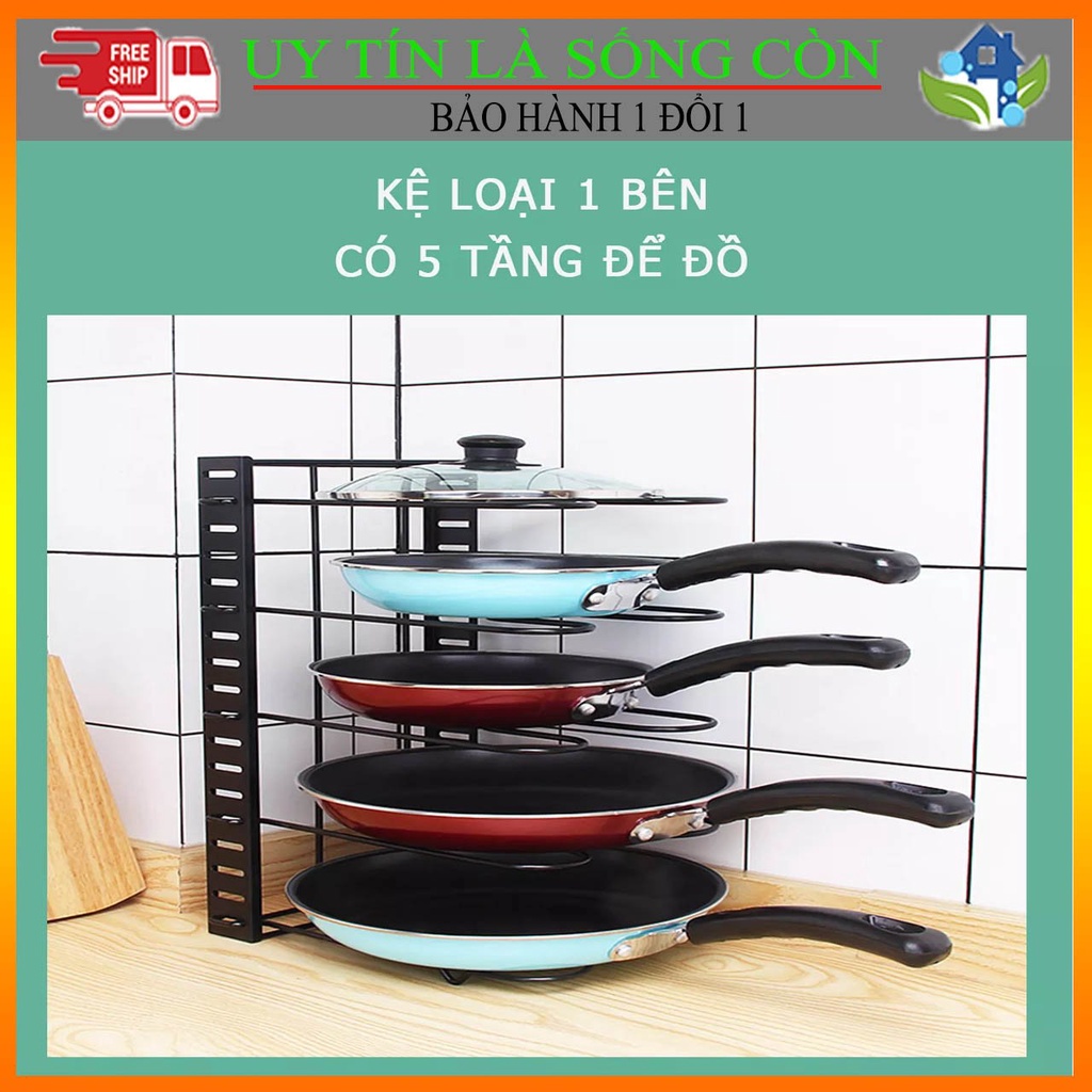 Kệ để xoong nồi chảo thớt vung nhiều tầng cao cấp