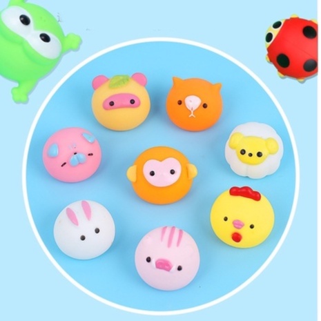 Đồ Chơi Thả Bồn Tắm Hình Bánh Bao - Thú MOCHI Đáng Yêu Thả Bồn Cho Bé Kêu Bíp Bíp 3.5*3.5cm Duashop