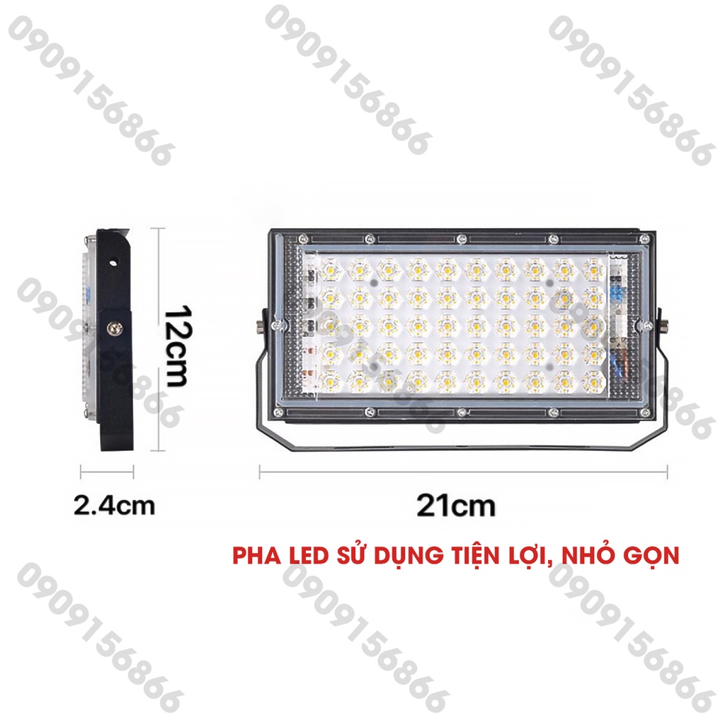Đèn Led pha 12v 50w , 220v 50w chiếu sáng ngoài trời , tiết kiệm điện năng